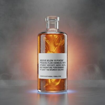 Sisa di bawah 10 Persen Bahan kimia cairan fracking Dengan viskositas tampak di atas 50mPa s Dan kinerja suhu Setidaknya 140 derajat Celcius