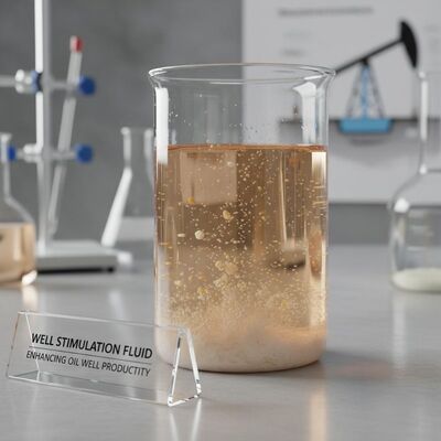 Partikel Putih atau Kuning Dan Serbuk Cairan Stimulasi sumur dengan residu kurang dari atau sama dengan 10 persen Meningkatkan produktivitas sumur minyak